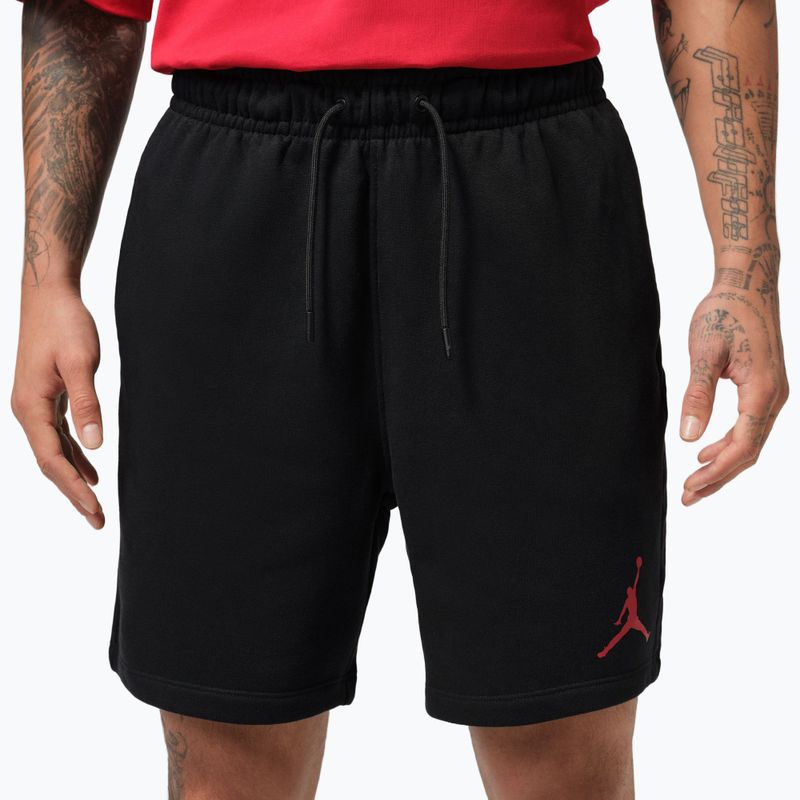 Pantaloncini uomo  Jordan Fleece black/gym red 4