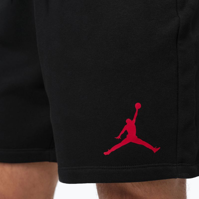 Pantaloncini da uomo Nike Jordan Fleece black/gym red 8