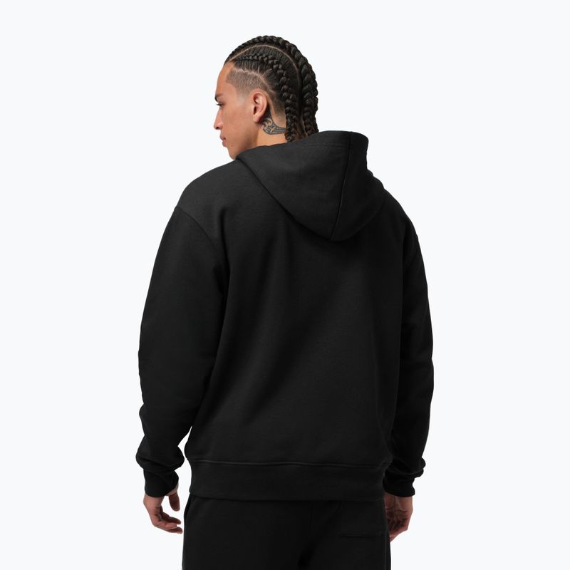 Felpa da uomo Jordan Pullover Hoodie black/gym red 3
