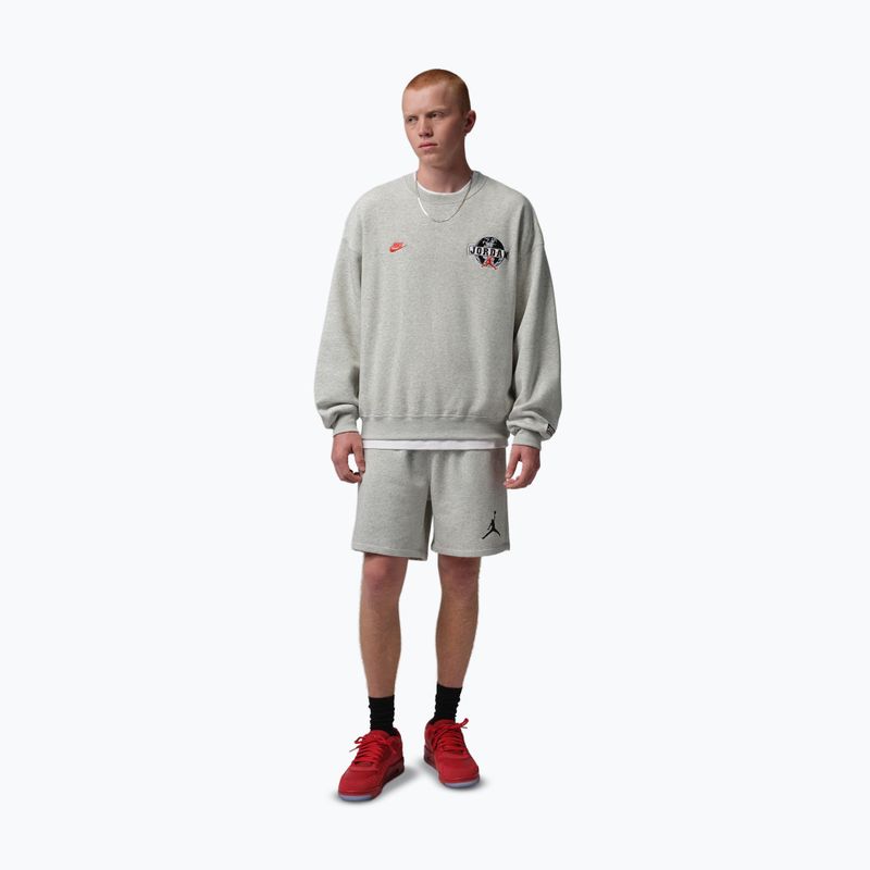 Pantaloncini uomo  Jordan Fleece grey heather/black 2