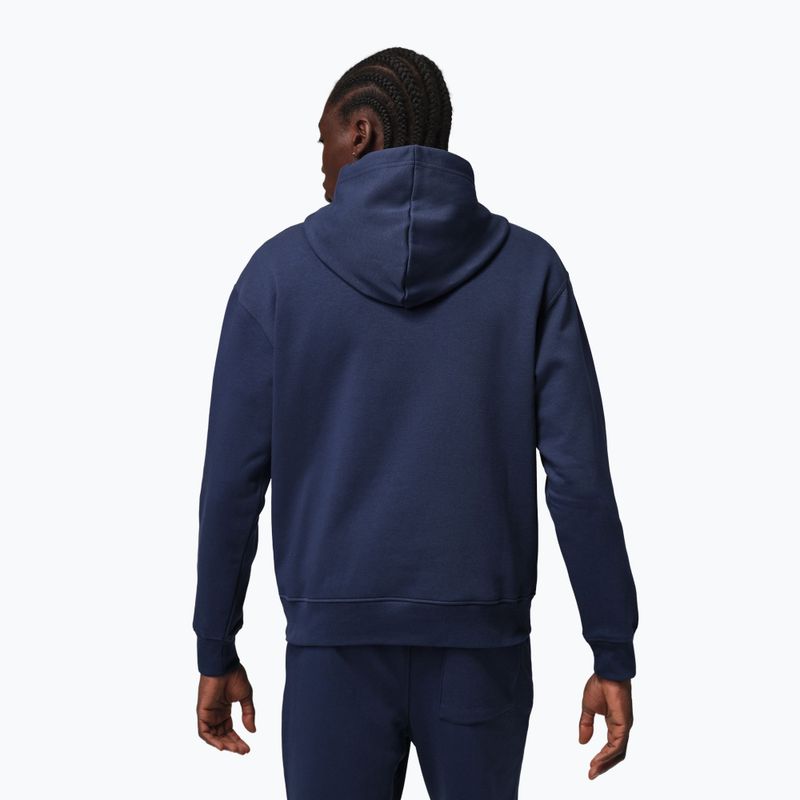 Felpa uomo Nike Jordan Pullover Hoodie midnight navy/white 3