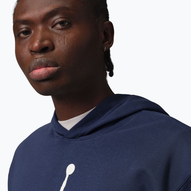 Felpa uomo Nike Jordan Pullover Hoodie midnight navy/white 5