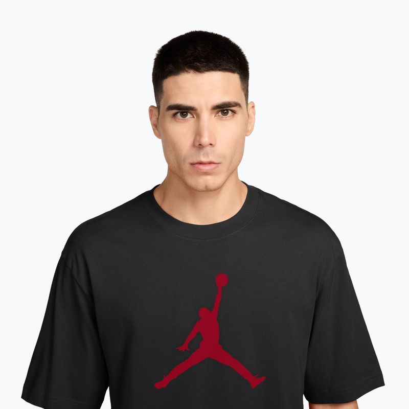 T-shirt da uomo  Jordan black/gym red 3