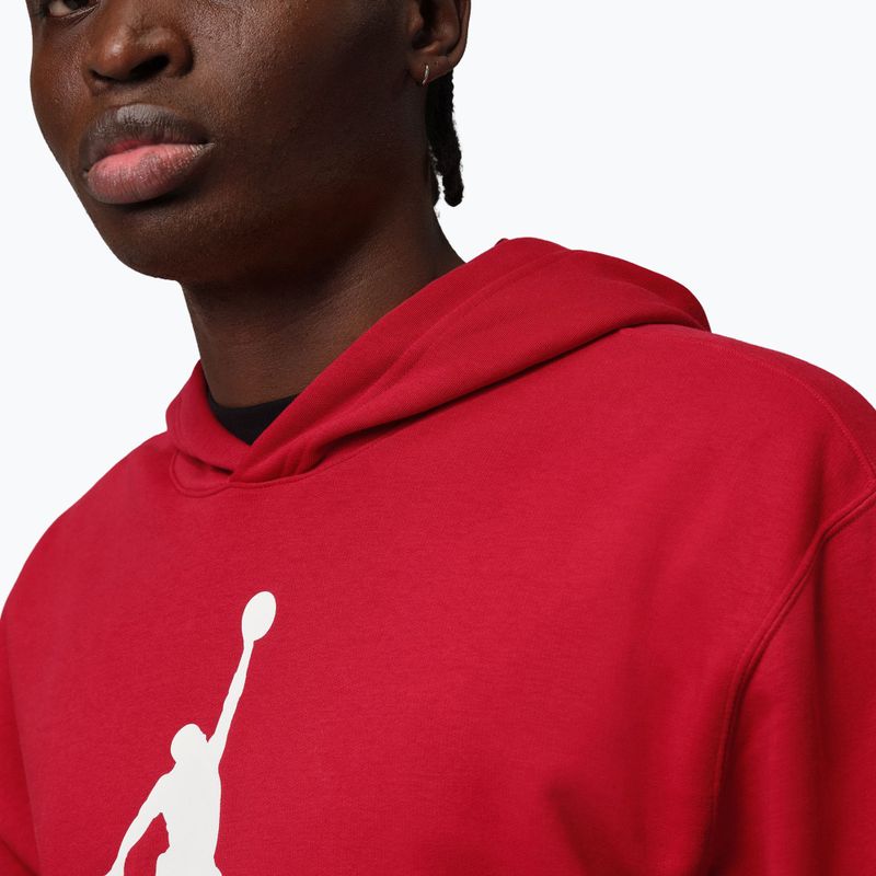 Felpa da uomo Jordan Pullover Hoodie gym red/white 5