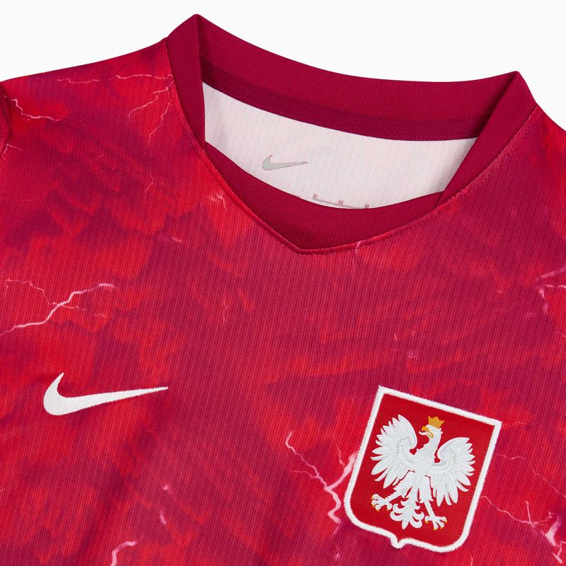 Maglietta da calcio da donna Nike Dri-Fit Poland Stadium Away 2026 noble red/sport red 4