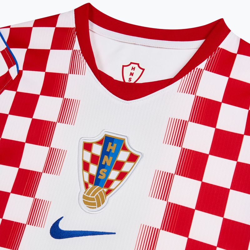 Maglietta da calcio da uomo Nike Dri-Fit Croatia Stadium Home 2026 white/university red 4