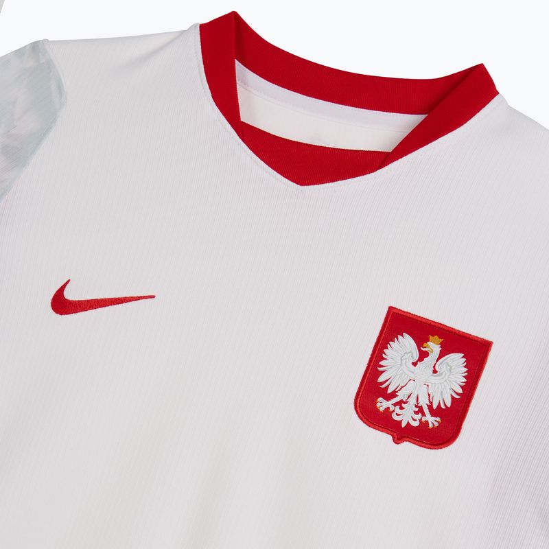 Maglietta da calcio da donna Nike Dri-Fit Poland Stadium Home 2026 white/field silver 5