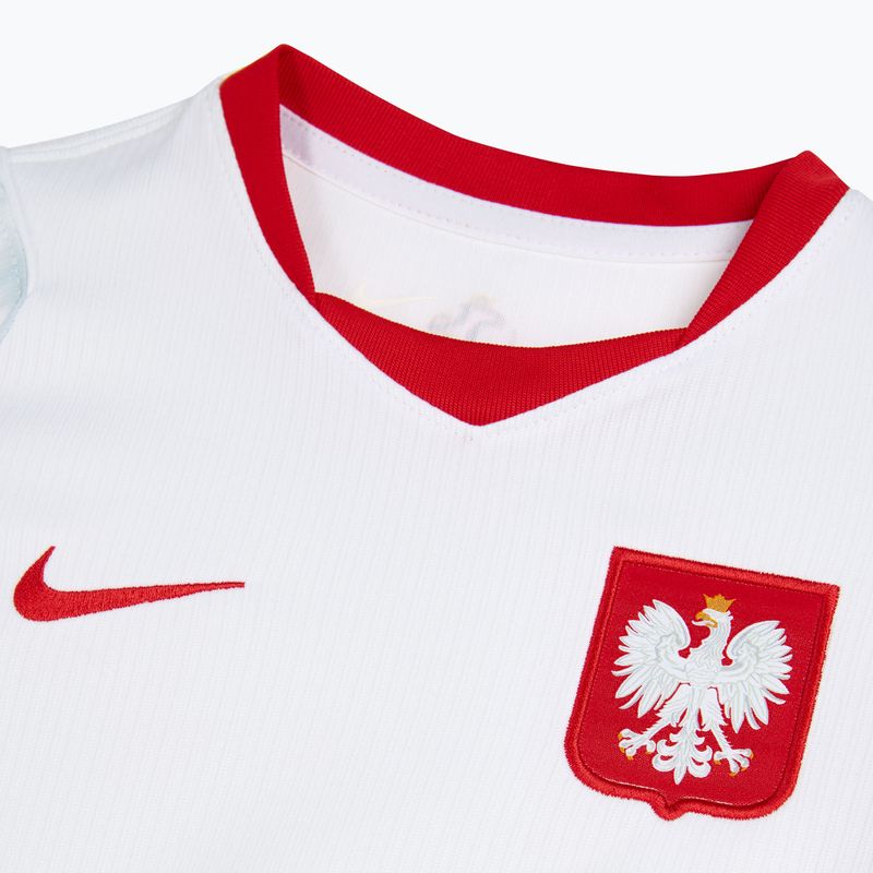 Completo da calcio per bambini Nike Dri-Fit Poland Stadium Home Kit white/field silver 4