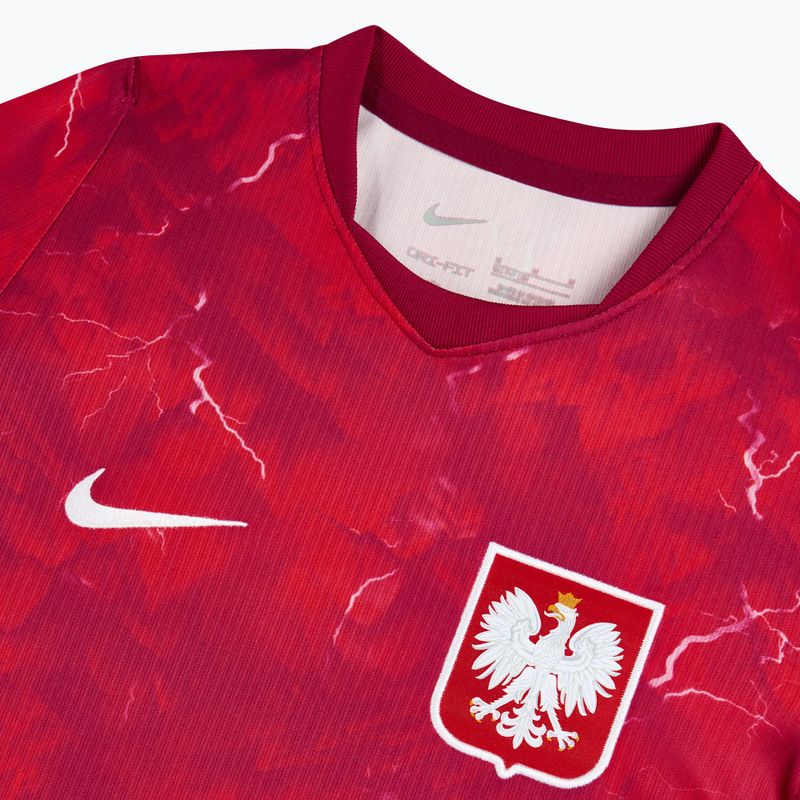Maglietta da calcio per bambini Nike Dri-Fit Poland Stadium Away 2026 noble red/sport red 4