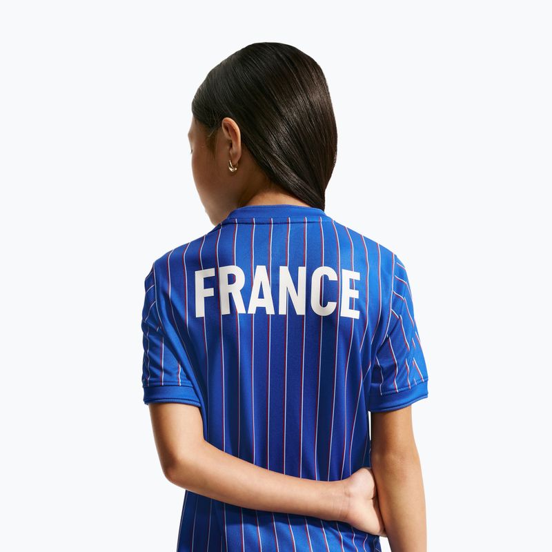 Maglietta da calcio per bambini Nike France Pre-Match game royal/university red/white 6