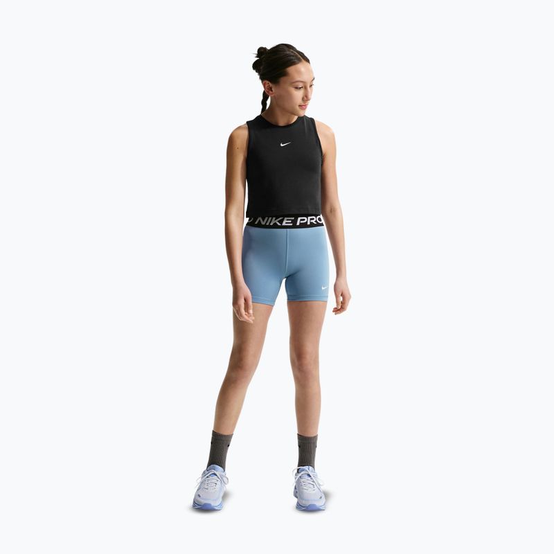 Pantaloncini da bambino Nike Pro work blue/white 2