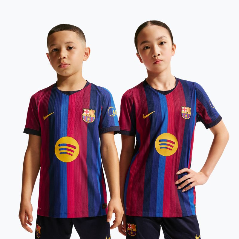 Maglietta da calcio per bambini Nike FC Barcelona Dri-Fit ADV Match deep garnet/blue void 4