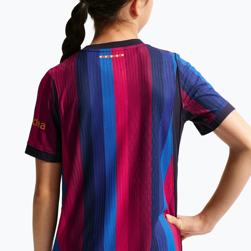 Maglietta da calcio per bambini Nike FC Barcelona Dri-Fit ADV Match deep garnet/blue void 9
