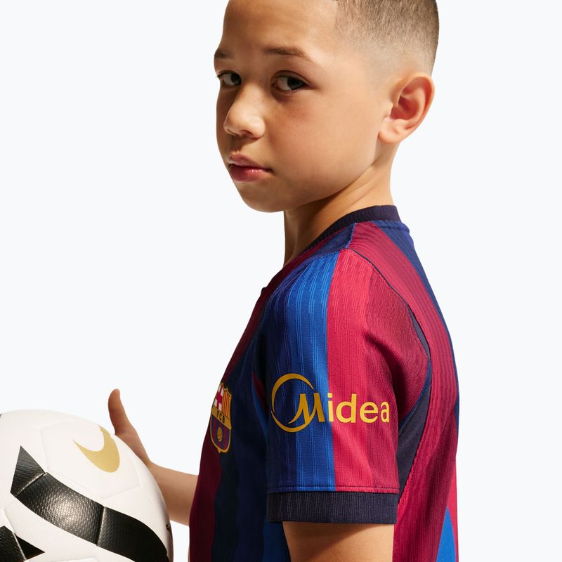 Maglietta da calcio per bambini Nike FC Barcelona Dri-Fit ADV Match deep garnet/blue void 10