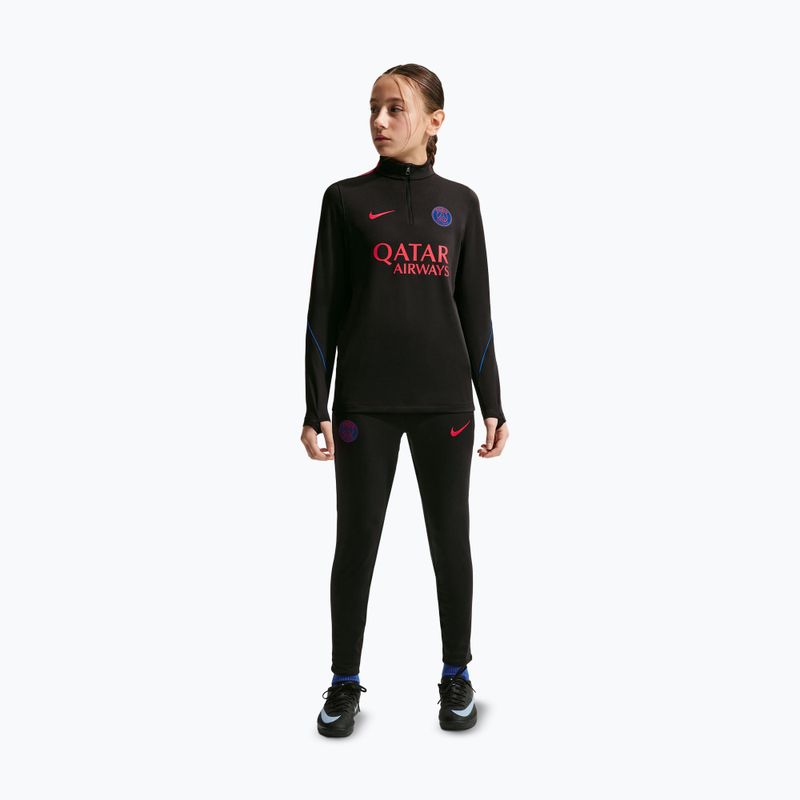 Felpa da calcio per bambini Nike Paris Saint-Germain Strike Dri-Fit Soccer Knit Drill Top black/global red/global red 2