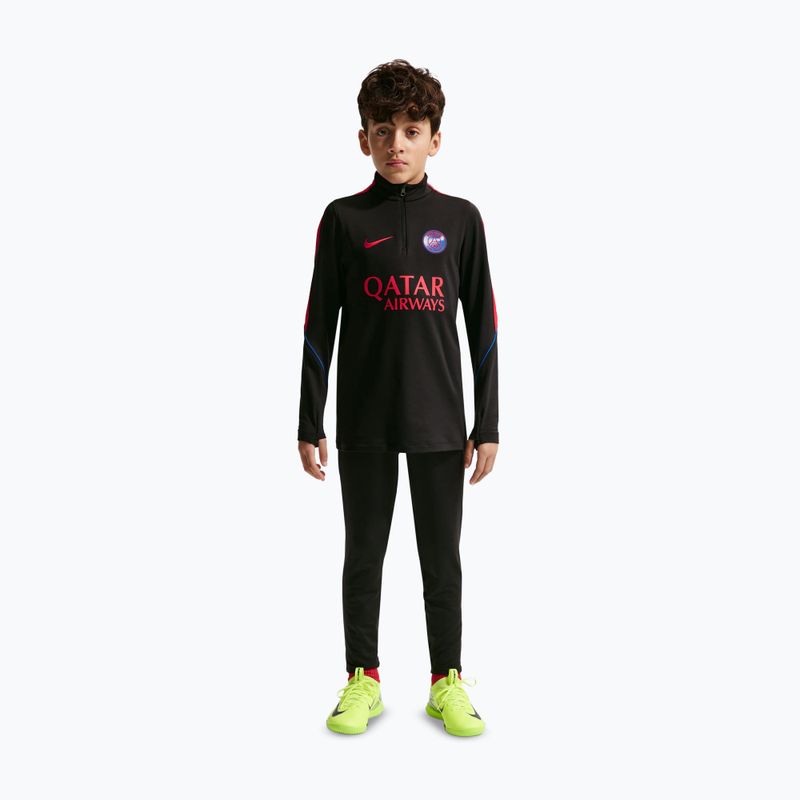 Felpa da calcio per bambini Nike Paris Saint-Germain Strike Dri-Fit Soccer Knit Drill Top black/global red/global red 3