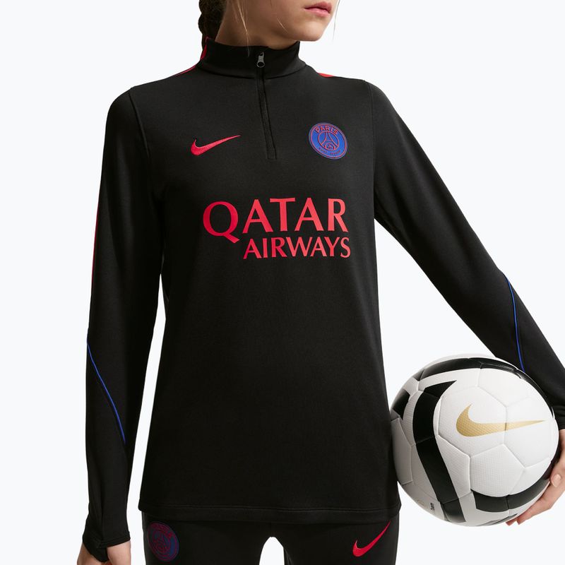 Felpa da calcio per bambini Nike Paris Saint-Germain Strike Dri-Fit Soccer Knit Drill Top black/global red/global red 4