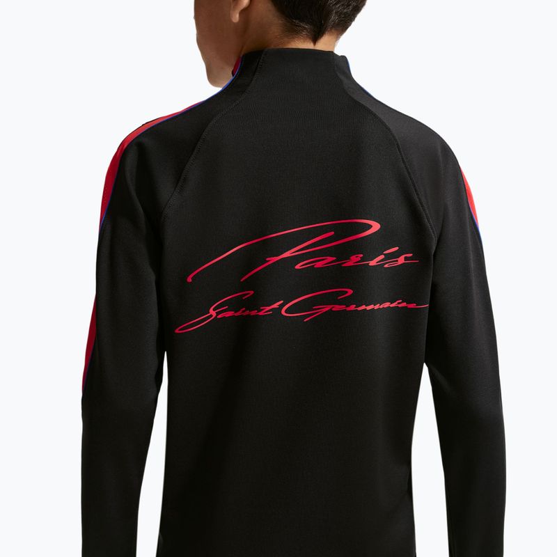 Felpa da calcio per bambini Nike Paris Saint-Germain Strike Dri-Fit Soccer Knit Drill Top black/global red/global red 7