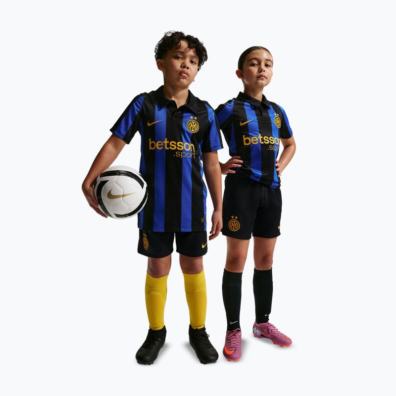 Pantaloncini da calcio per bambini Nike Inter Milan Dri-Fit Stadium Home black/university gold 2