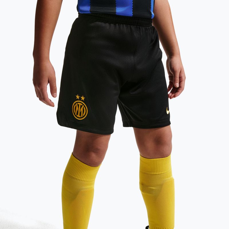 Pantaloncini da calcio per bambini Nike Inter Milan Dri-Fit Stadium Home black/university gold 7