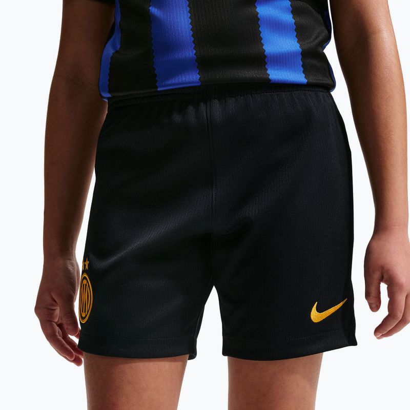 Pantaloncini da calcio per bambini Nike Inter Milan Dri-Fit Stadium Home black/university gold 8