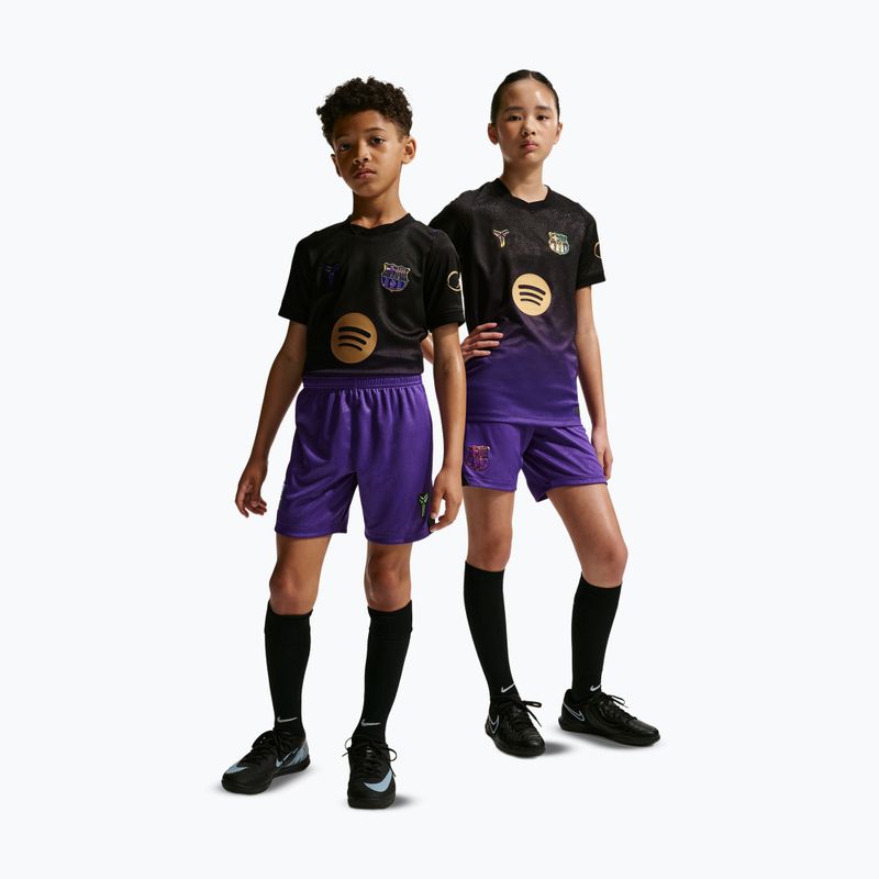 Pantaloncini da calcio bambini Nike FC Barcelona 2026/27 Stadium Away field purple/black/black 2