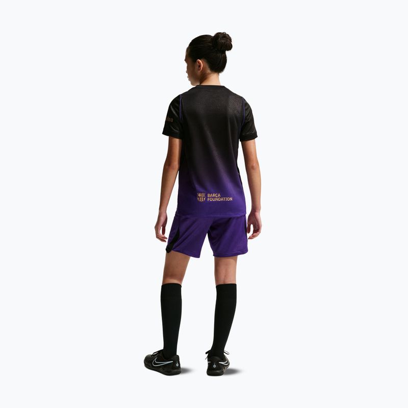 Pantaloncini da calcio bambini Nike FC Barcelona 2026/27 Stadium Away field purple/black/black 4
