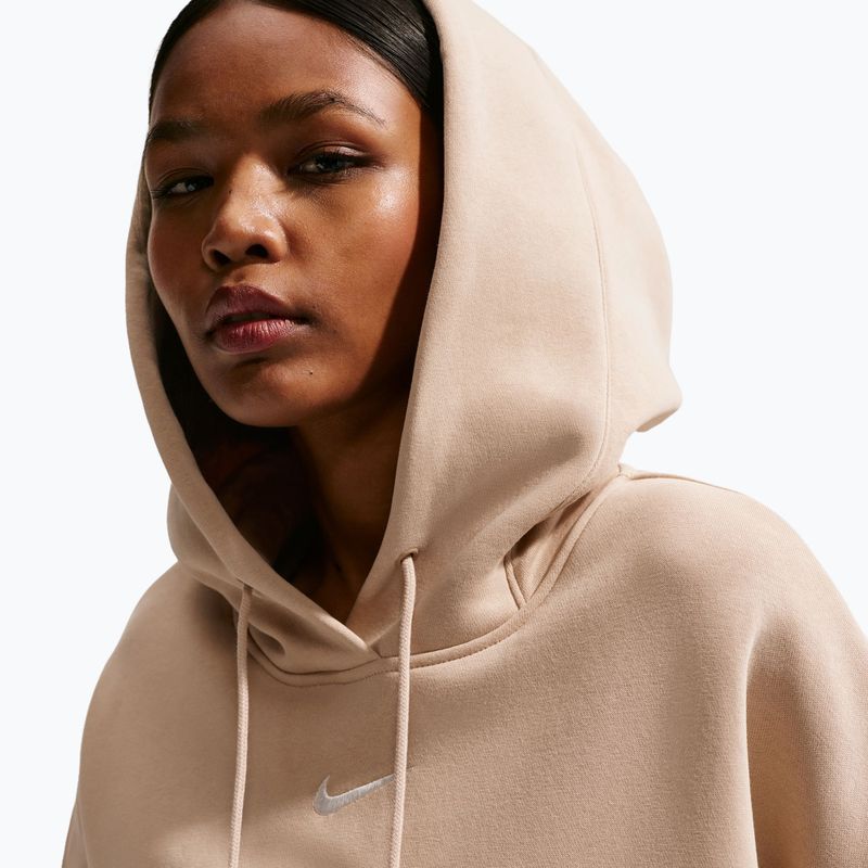 Felpa donna Nike Sportswear Phoenix Fleece Oversized linen/sail 5