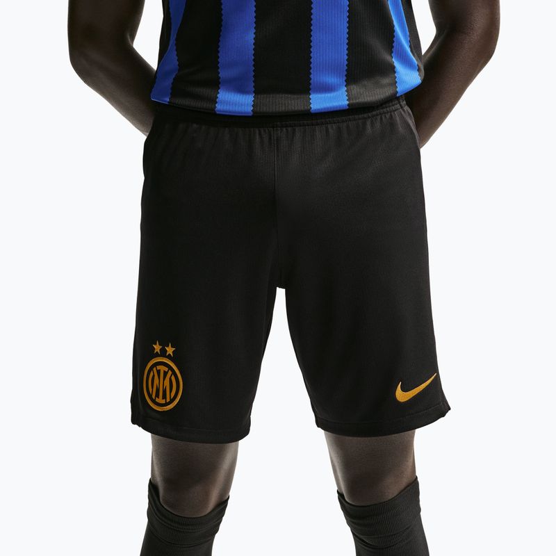 Pantaloncini da calcio da uomo Nike Inter Milan Dri-Fit Stadium Home black/university gold 5