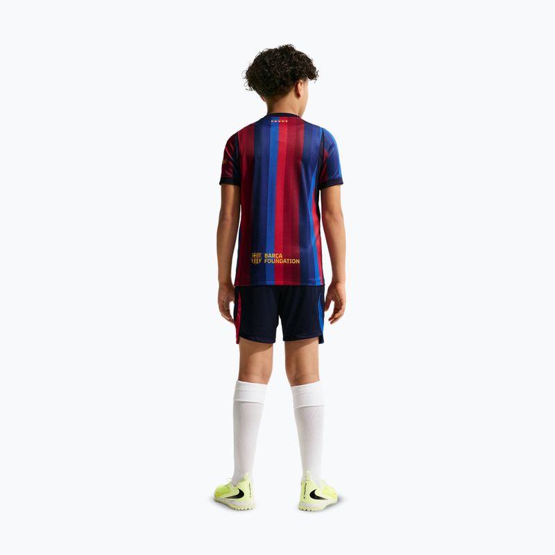 Pantaloncini da calcio per bambini Nike FC Barcelona Dri-Fit Stadium Home blackened blue/mineral yellow 5