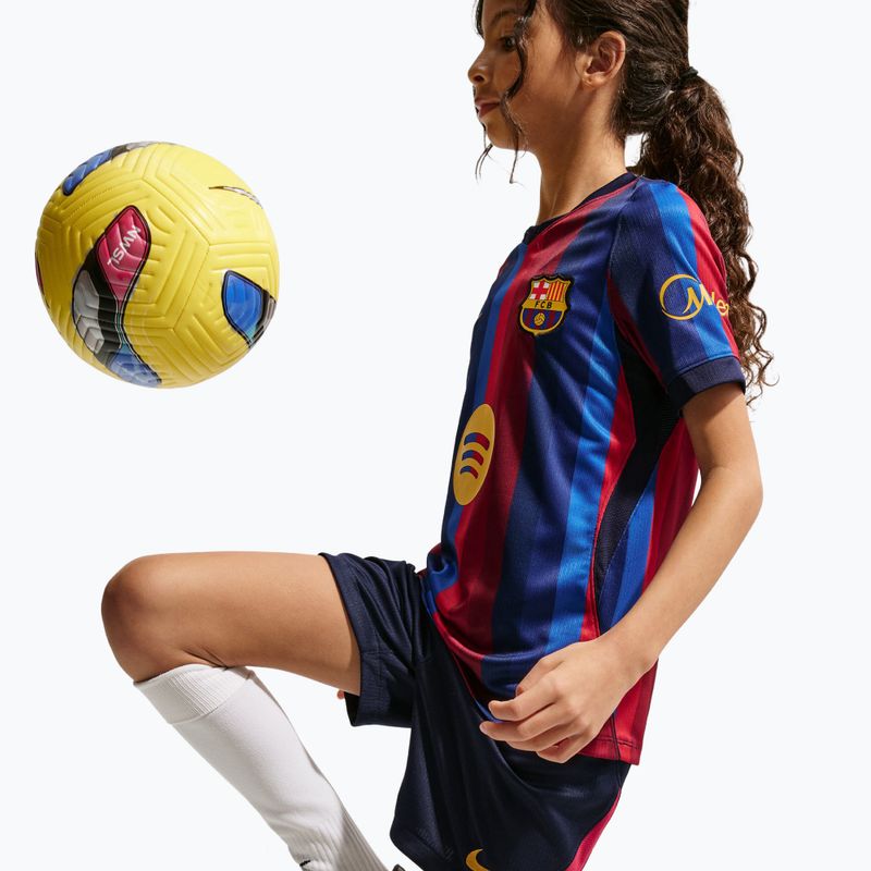 Pantaloncini da calcio per bambini Nike FC Barcelona Dri-Fit Stadium Home blackened blue/mineral yellow 7