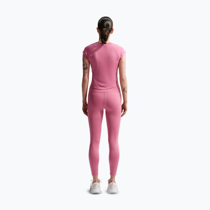 Maglietta da corsa da donna Nike Swoosh Run Dri-Fit peony/photon dust/white 3