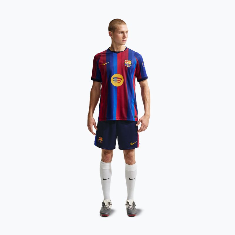 Pantaloncini da calcio da uomo Nike FC Barcelona Dri-Fit Stadium Home blackened blue/mineral yellow 2