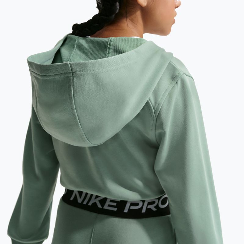 Felpa bambini Nike Pro Fleece Dri-Fit Full-Zip steam/steam/black/white 5