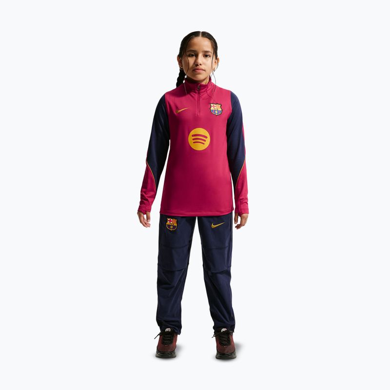 Felpa da calcio per bambini Nike FC Barcelona Strike Dri-Fit Soccer Knit Drill Top 2
