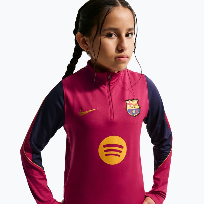Felpa da calcio per bambini Nike FC Barcelona Strike Dri-Fit Soccer Knit Drill Top 4