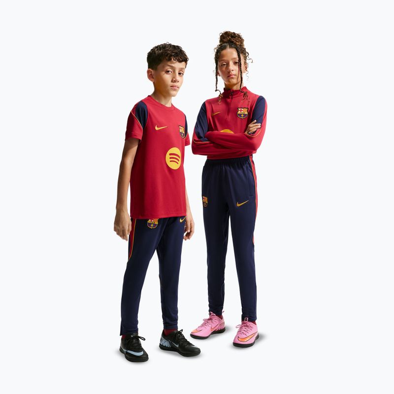Pantaloncini da calcio per bambini Nike FC Barcelona Strike Dri-Fit blackened blue/noble red/yellow 2