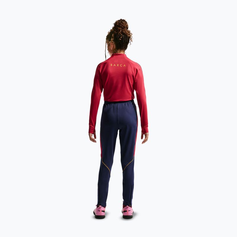 Pantaloncini da calcio per bambini Nike FC Barcelona Strike Dri-Fit blackened blue/noble red/yellow 3
