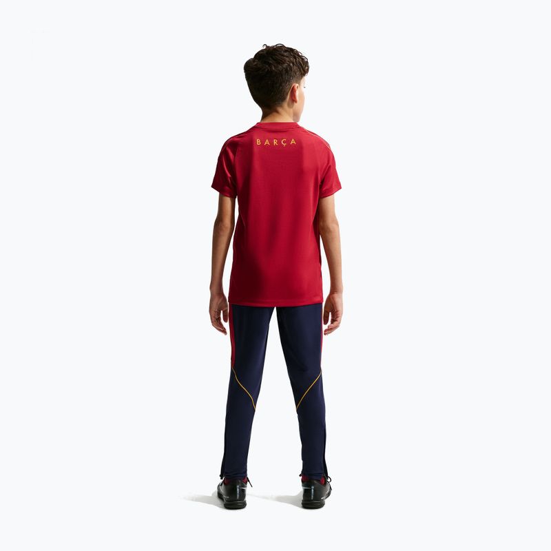 Pantaloncini da calcio per bambini Nike FC Barcelona Strike Dri-Fit blackened blue/noble red/yellow 4