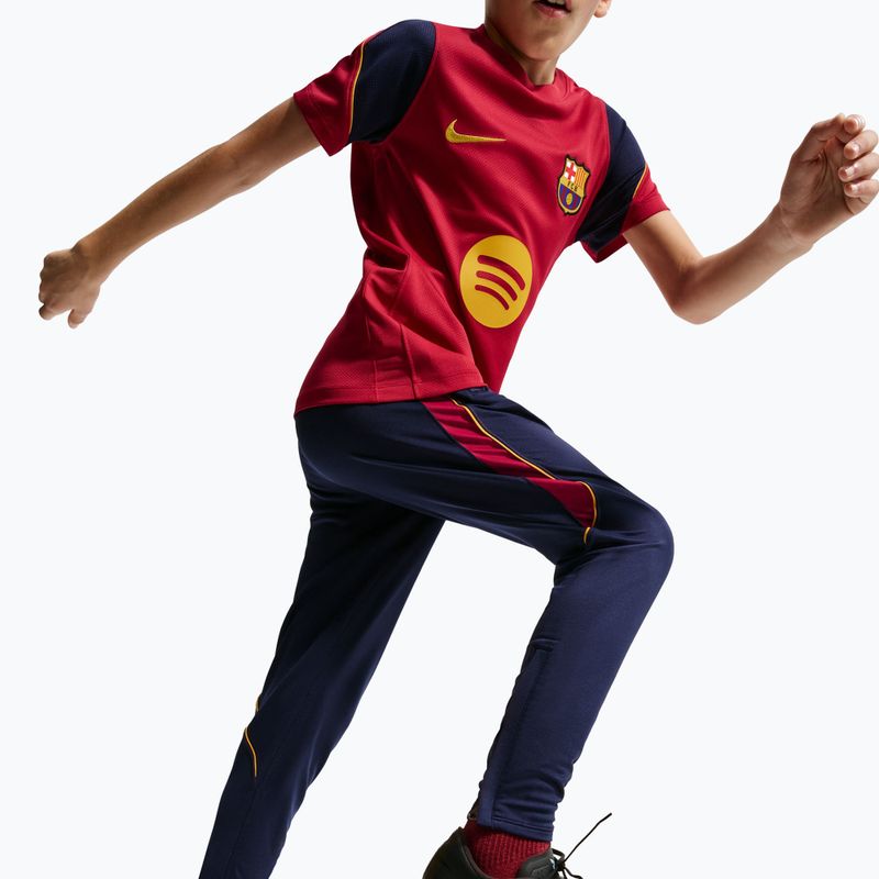 Pantaloncini da calcio per bambini Nike FC Barcelona Strike Dri-Fit blackened blue/noble red/yellow 5