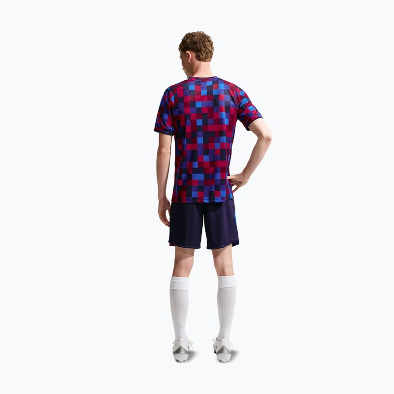 Maglietta da calcio da uomo Nike FC Barcelona Dri-Fit Pre-Match noble red/mineral yellow 3