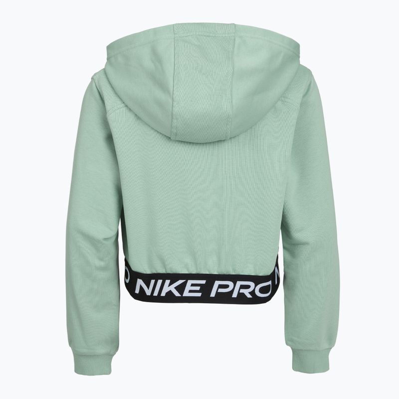Felpa bambini Nike Pro Fleece Dri-Fit Full-Zip steam/steam/black/white 7