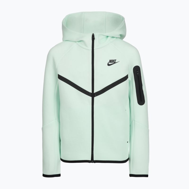 Felpa per bambini Nike Sportswear Tech Fleece Full Zip barely green/black/black 4