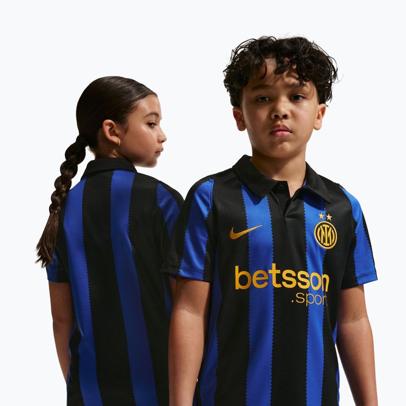 Maglietta da calcio per bambini Nike Inter Milan Dri-Fit Stadium Home lyon blue/black/university gold 4