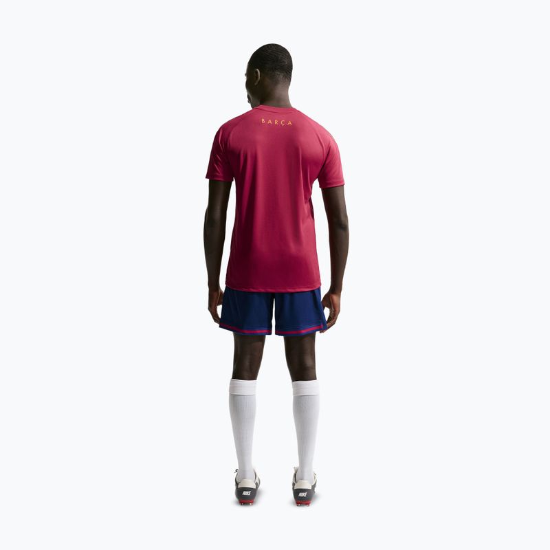 Maglietta da calcio da uomo Nike FC Barcelona Strike Soccer Dri-Fit noble red/blackened blue/mineral yellow 3