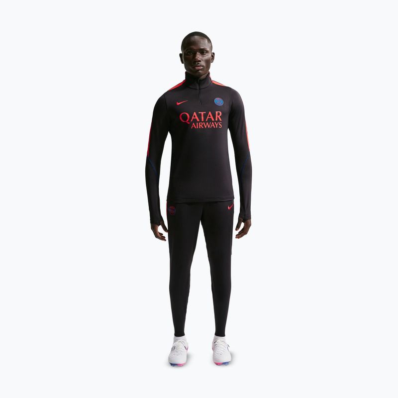 Felpa da calcio da uomo Nike Paris Saint-Germain Strike Dri-Fit Soccer Knit Drill Top black/global red/global red 2