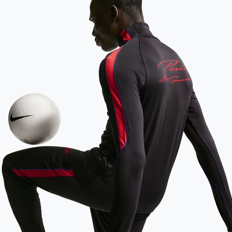 Felpa da calcio da uomo Nike Paris Saint-Germain Strike Dri-Fit Soccer Knit Drill Top black/global red/global red 6