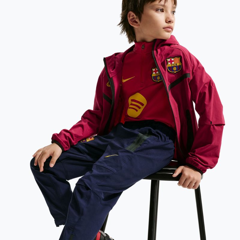 Pantaloncini da calcio per bambini Nike FC Barcelona Tech Woven blackened blue/black/mineral yellow 6