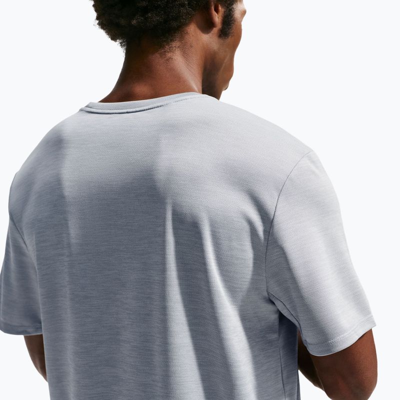 Maglietta da corsa da uomo Nike Miler Dri-Fit UV grey fog/particle grey 5