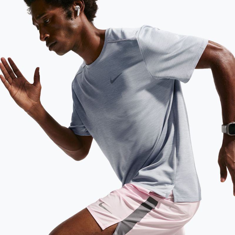 Maglietta da corsa da uomo Nike Miler Dri-Fit UV grey fog/particle grey 6